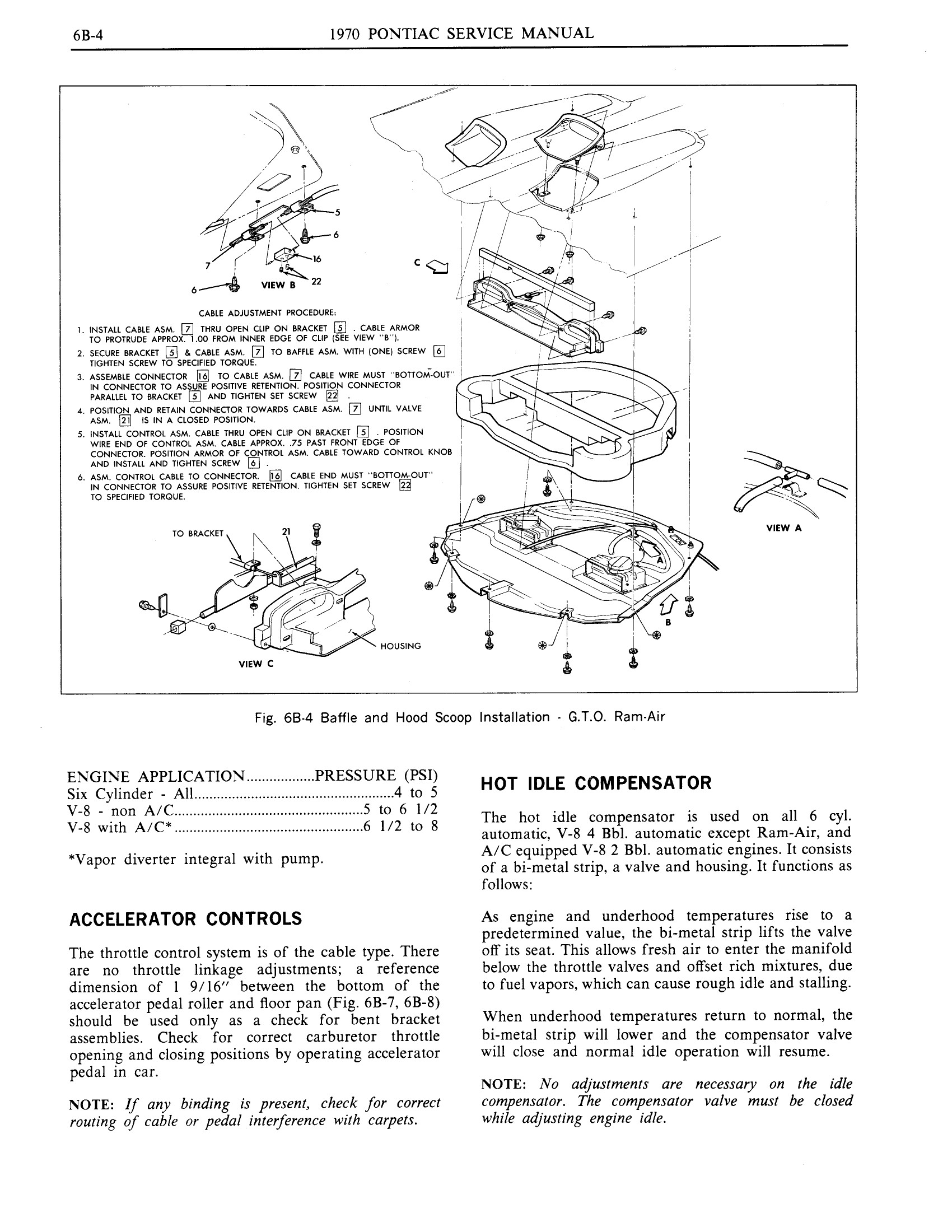 1970 Pontiac Chassis Service Manual - Engine Fuel Page 4 of 65